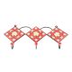 Red Yellow Tiny Flower Ceramic Tiles Hooks